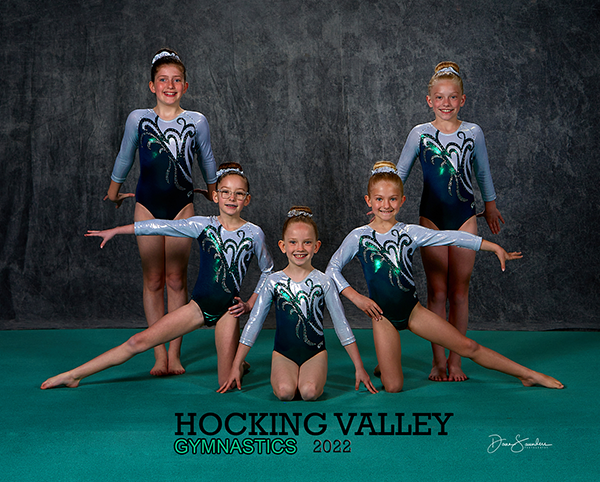 Youth Girls Gymnastics Team Photo