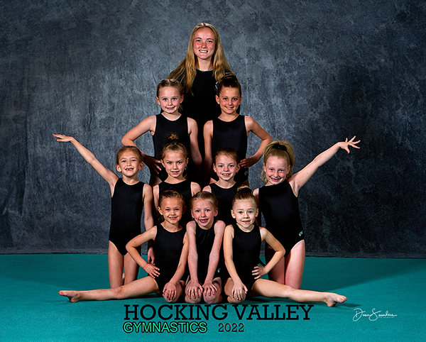 Hocking Valley Youth Girls Gymnastics Team Photo